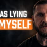 March Or Die Podcast episode featuring host Ryan Ackerman with text "I Was Lying To Myself" over a dark background.